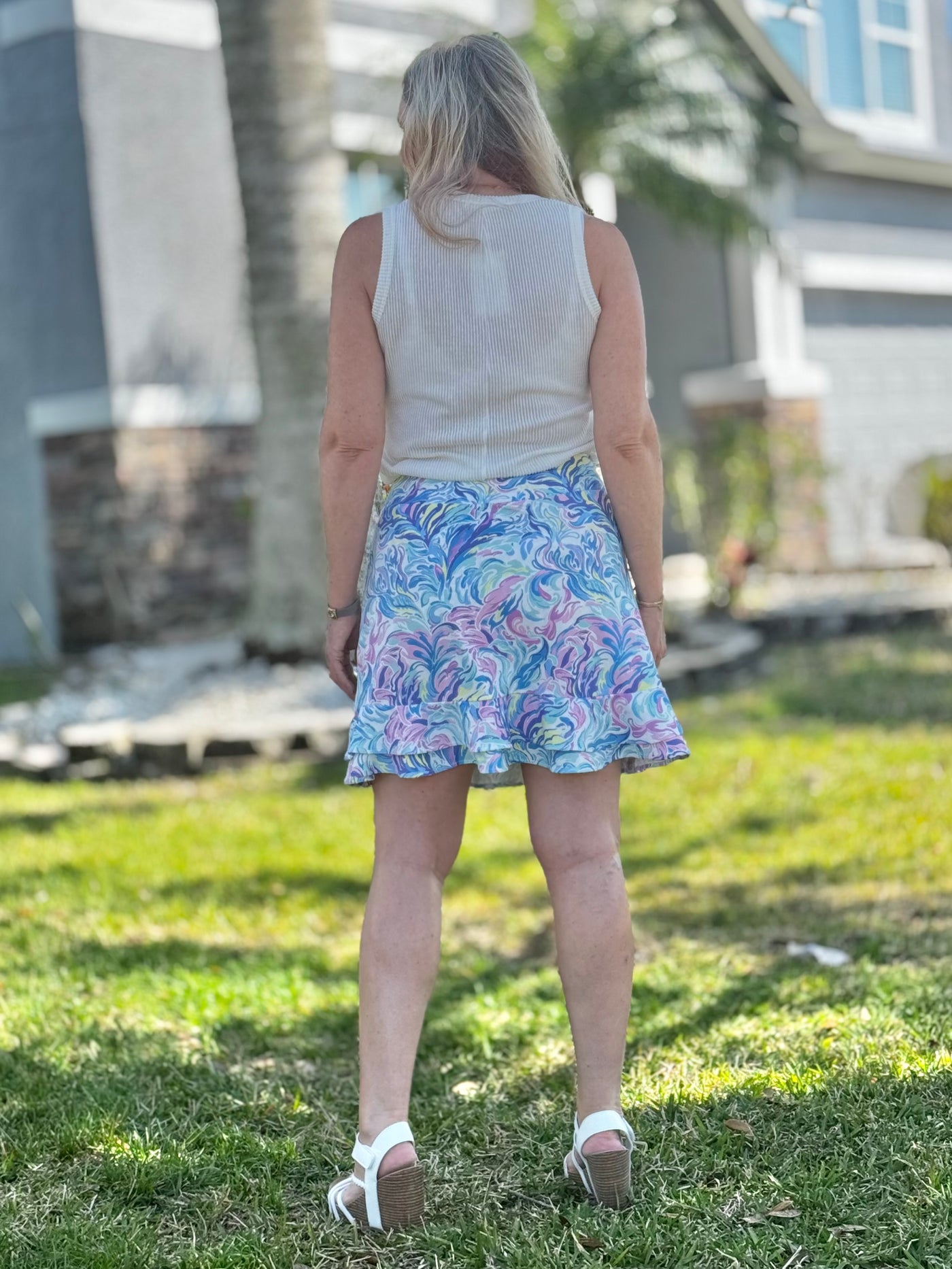 The Clara Skort By Simply Southern - Watercolor