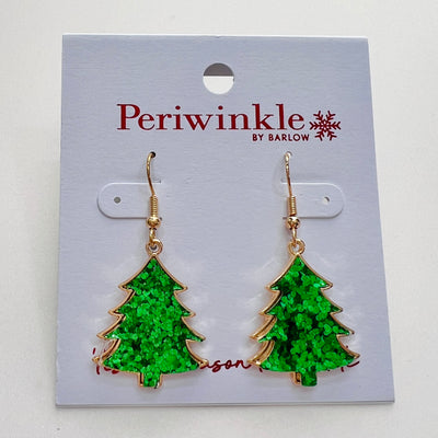 Holiday Collection by Periwinkle - Green Sequin Trees