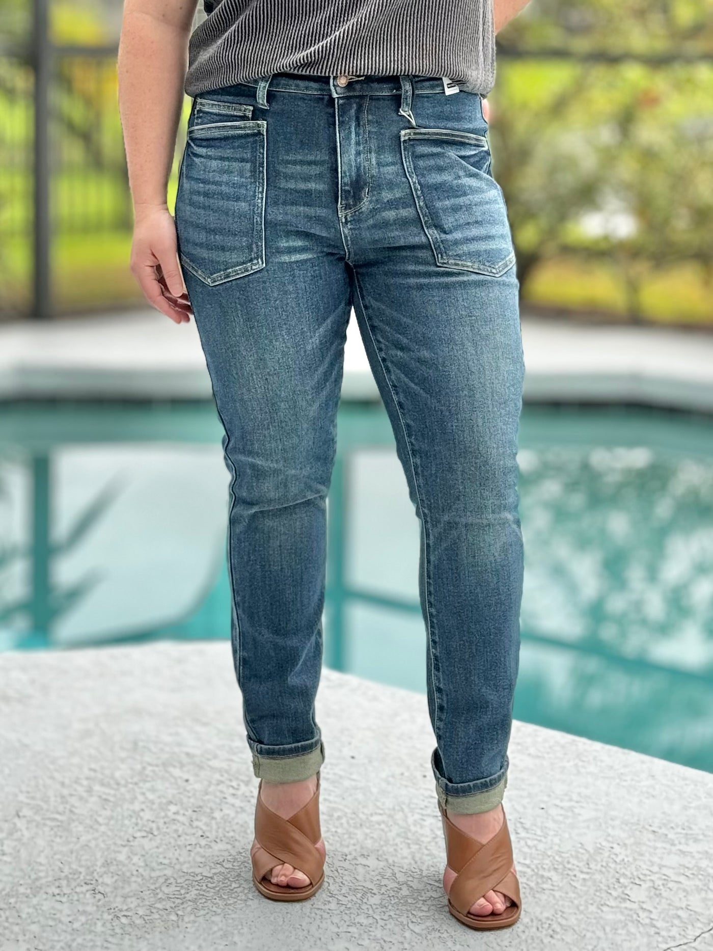 Pocket Full Of Sunshine Relaxed Fit Jeans By Judy Blue