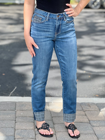 It's the Plaid That Counts Jeans by Judy Blue