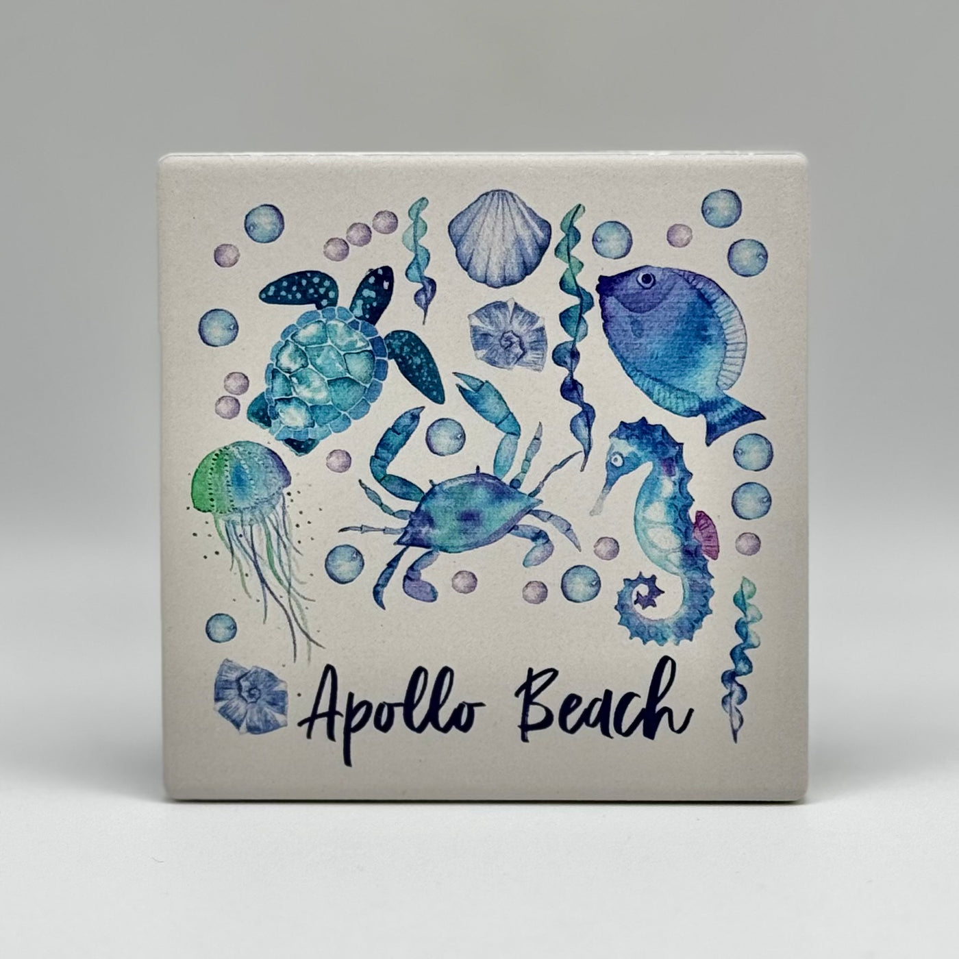 Gifts By Barlow Designs - Coaster - Watercolor Sea