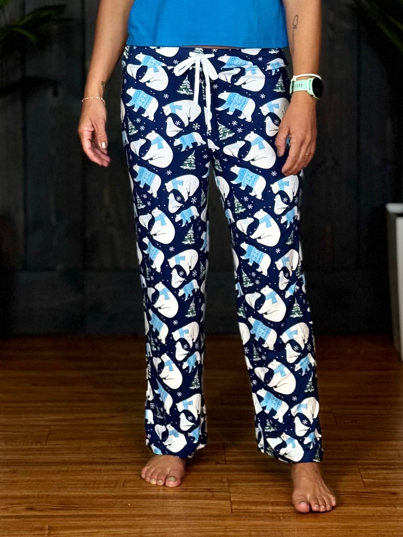 Holiday Lounge Wear By Amanda Blu - Polar Bear Sweater - Pants