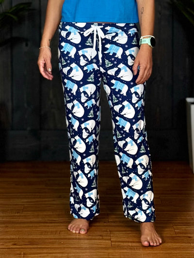 Holiday Lounge Wear By Amanda Blu - Polar Bear Sweater - Pants