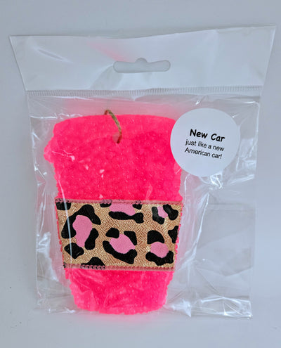Southern Creek Car Blasters Hot Pink Leopard Coffee Cup
