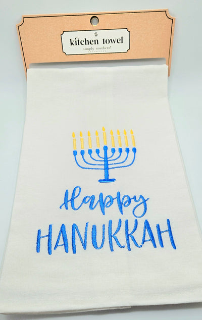 Holiday Home Gifts & Accessories By Simply Southern - Kitchen Towels / Happy Hanukkah