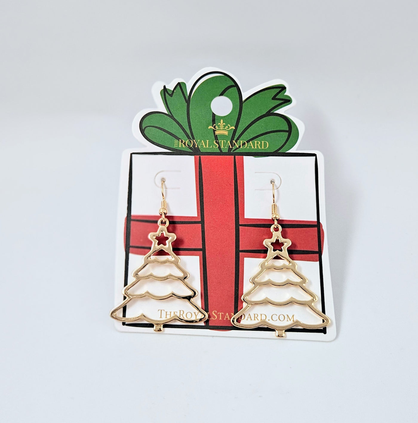 Holiday Jewelry Collection - Earrings / Christmas Tree Gold