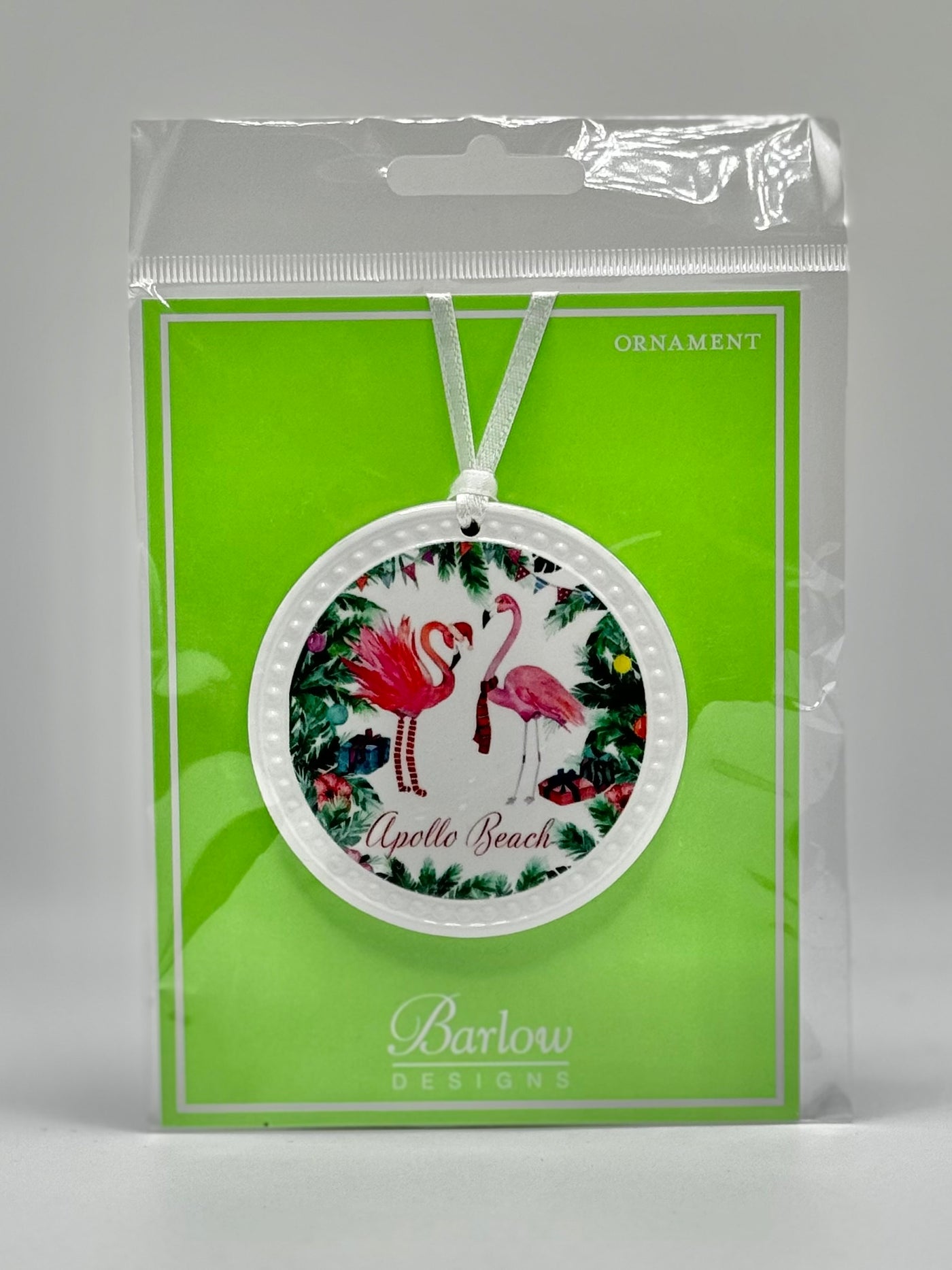 Gifts By Barlow Designs - Ornament - Christmas Flamingos