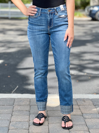 It's the Plaid That Counts Jeans by Judy Blue