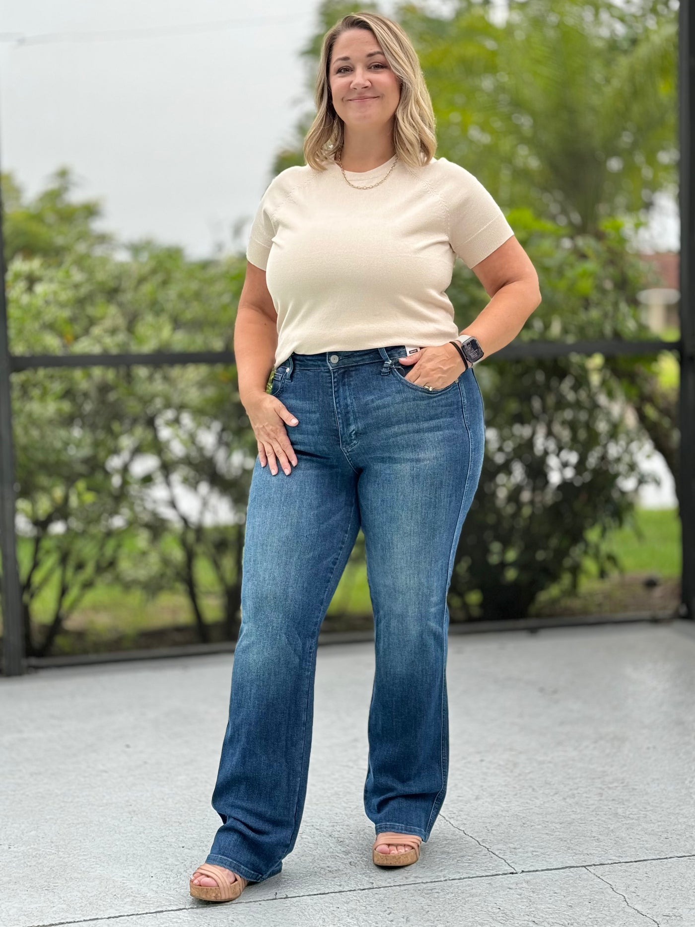 Control Your Destiny Tummy Control Straight Jeans By Judy Blue