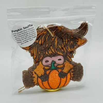 Fall Car Freshies By Southern Creek - Fall Highland Cow / Pumpkin Souffle 