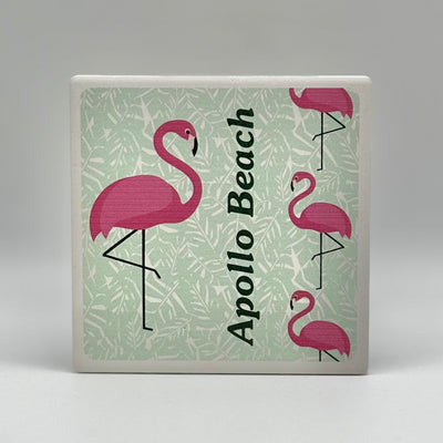 Gifts By Barlow Designs - Coaster - Pink Flamingos