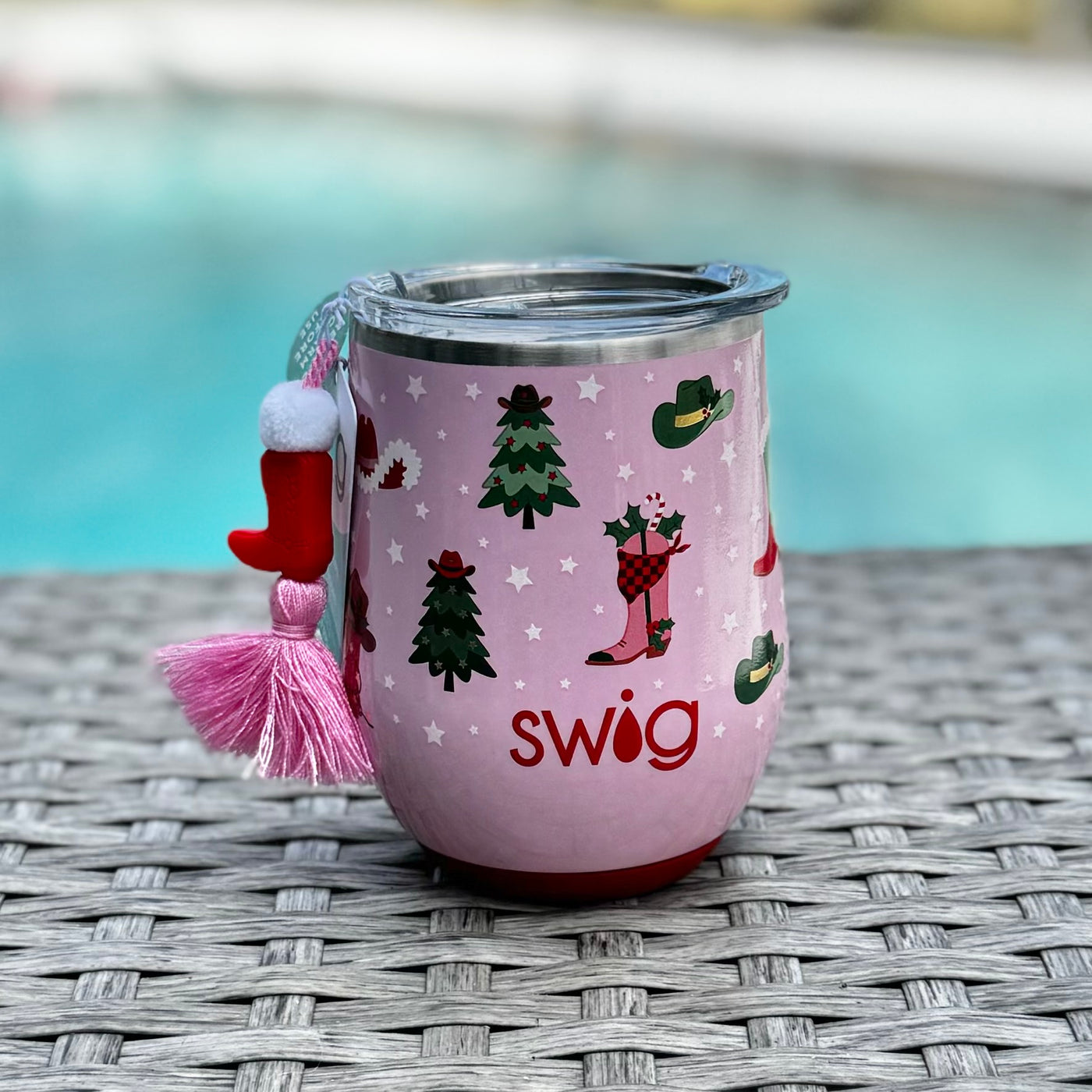 Swig Life Holiday Collection - Howdy Holidays Stemless Wine Cup