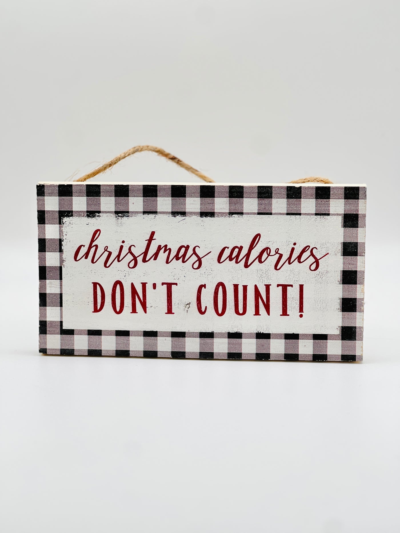 Winter Holiday Decor By Sincere Surroundings - 6.5" x 3.5" - Christmas Calories