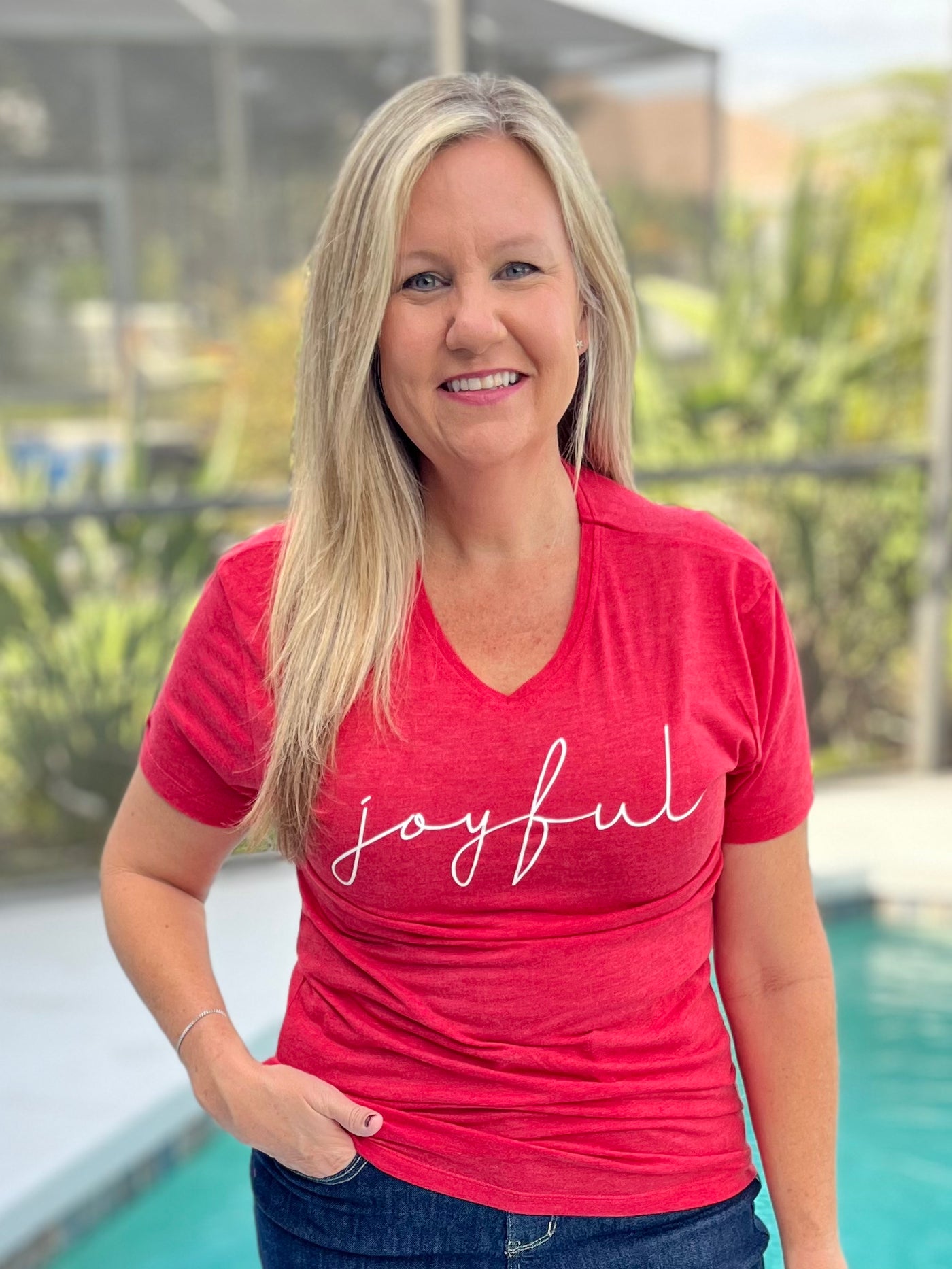 Holiday Family Loungewear By The Royal Standard - Joyful - Women's V-Neck