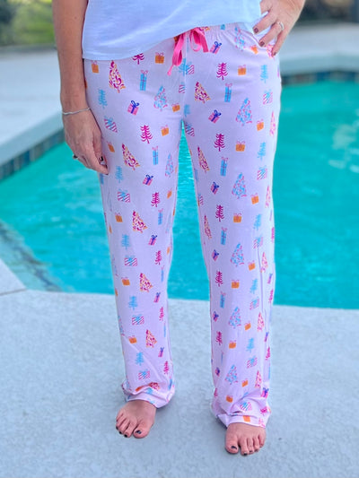 Holiday Family Loungewear By The Royal Standard - Twinkle Tree - Women's Sleep Pants