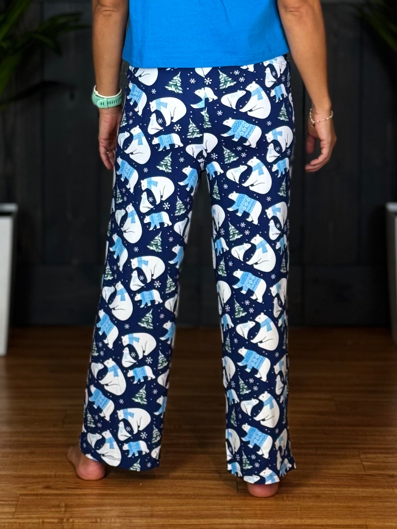 Holiday Lounge Wear By Amanda Blu - Polar Bear Sweater - Pants