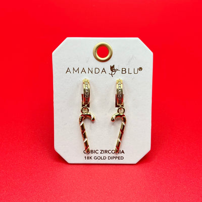 Holiday Jewelry Collection - Earrings/Candy Cane Drop