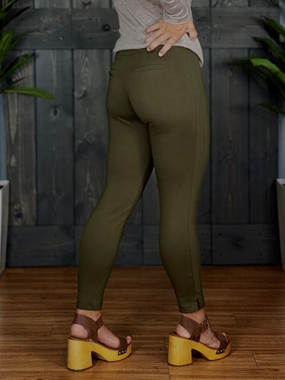 The Perfect Pant By Dear Scarlett - Ankle Skinny / Olive