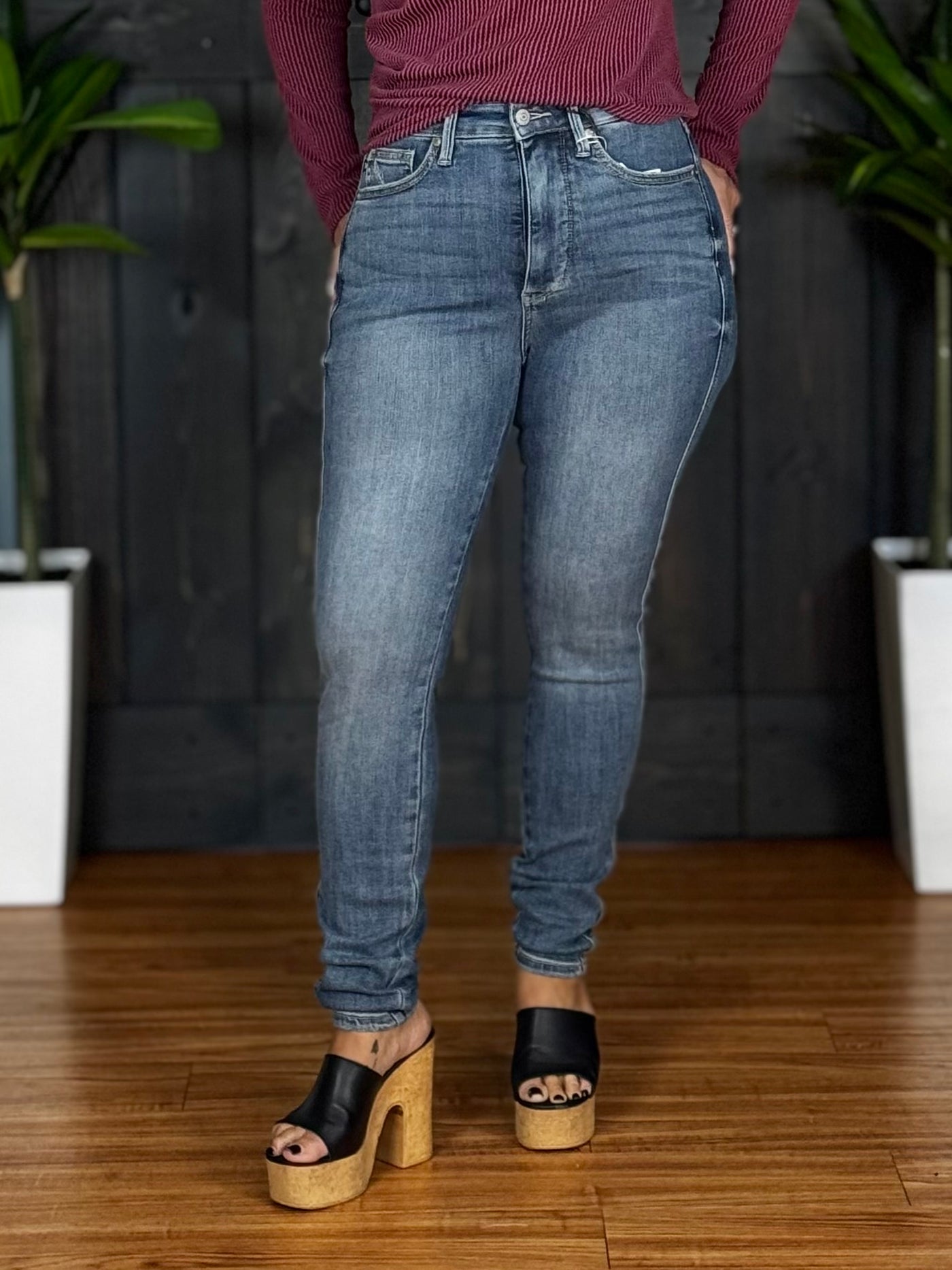 Basically Perfect Tummy Control Skinny Jeans By Judy Blue