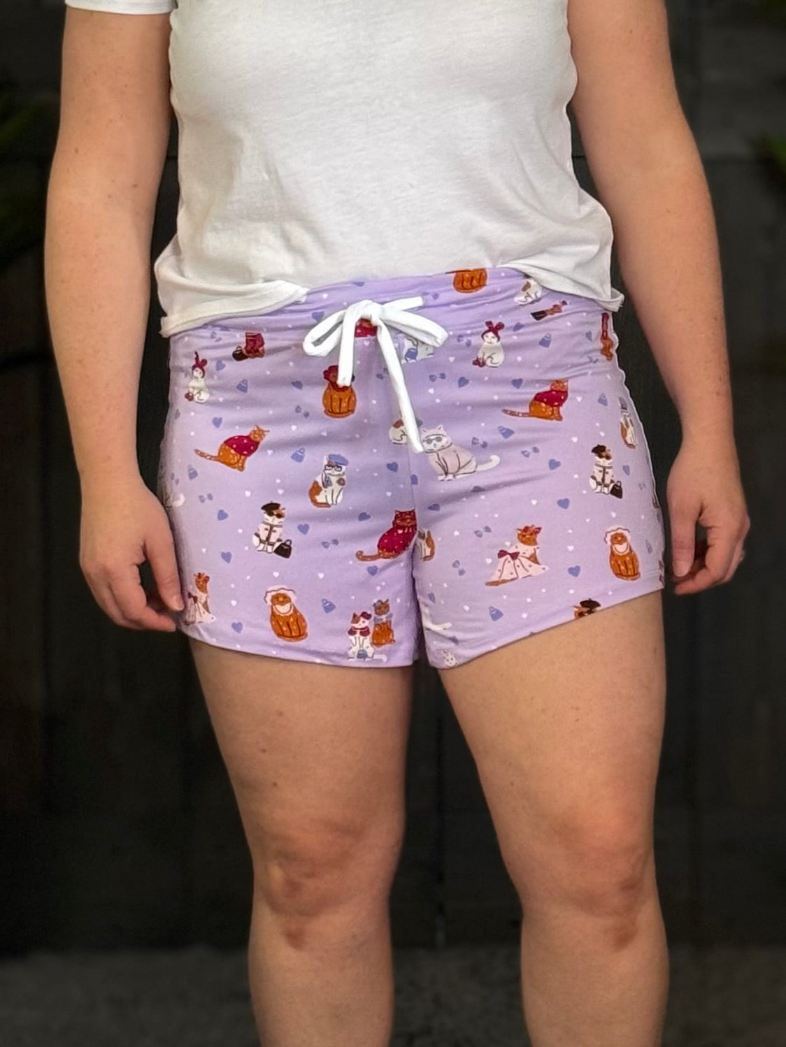 Sleepwear Two By Amanda Blu - Cattitude Shorts