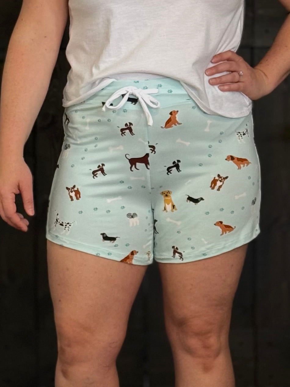 Sleepwear Two By Amanda Blu - Bark in the Park Shorts