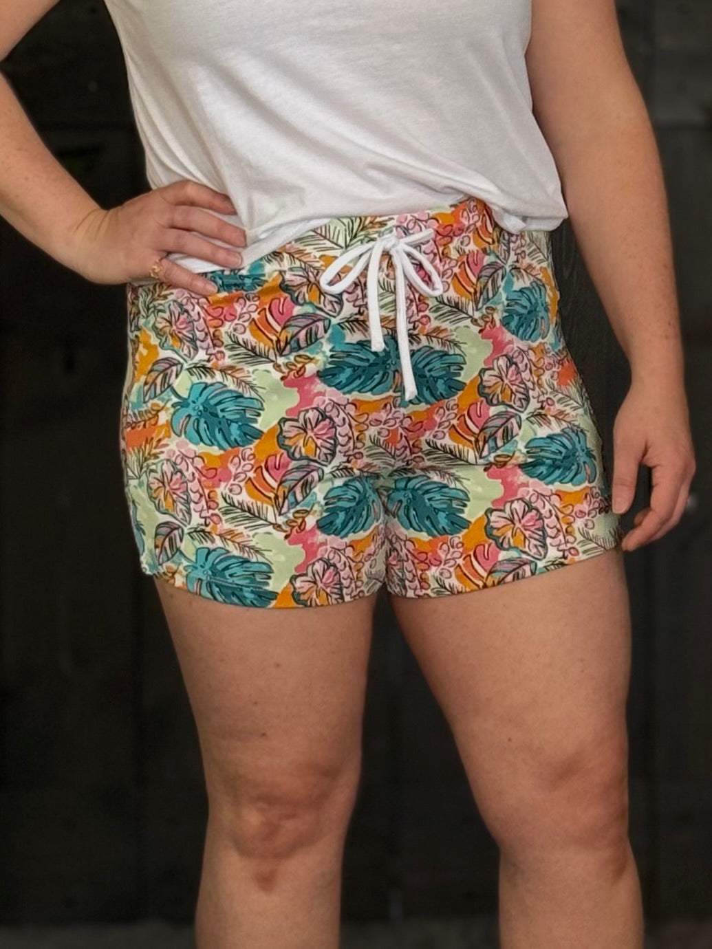 Sleepwear By Amanda Blu - Tropical Monstera Shorts