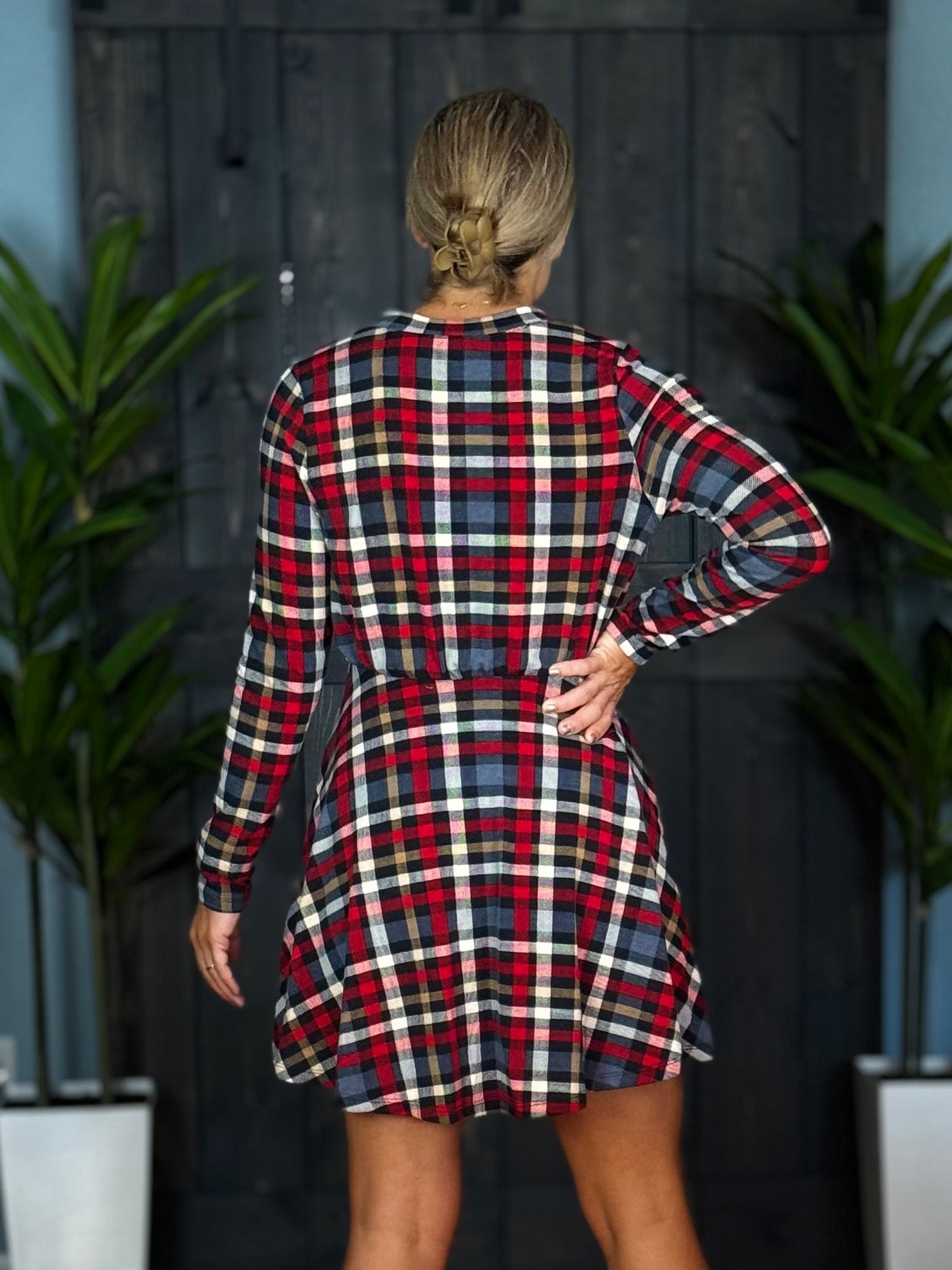 Party In Plaid Dress