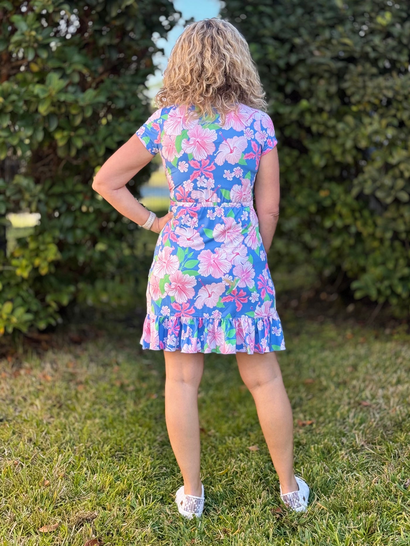 Lola Faux Wrap Dress By Ana Clare - Annie