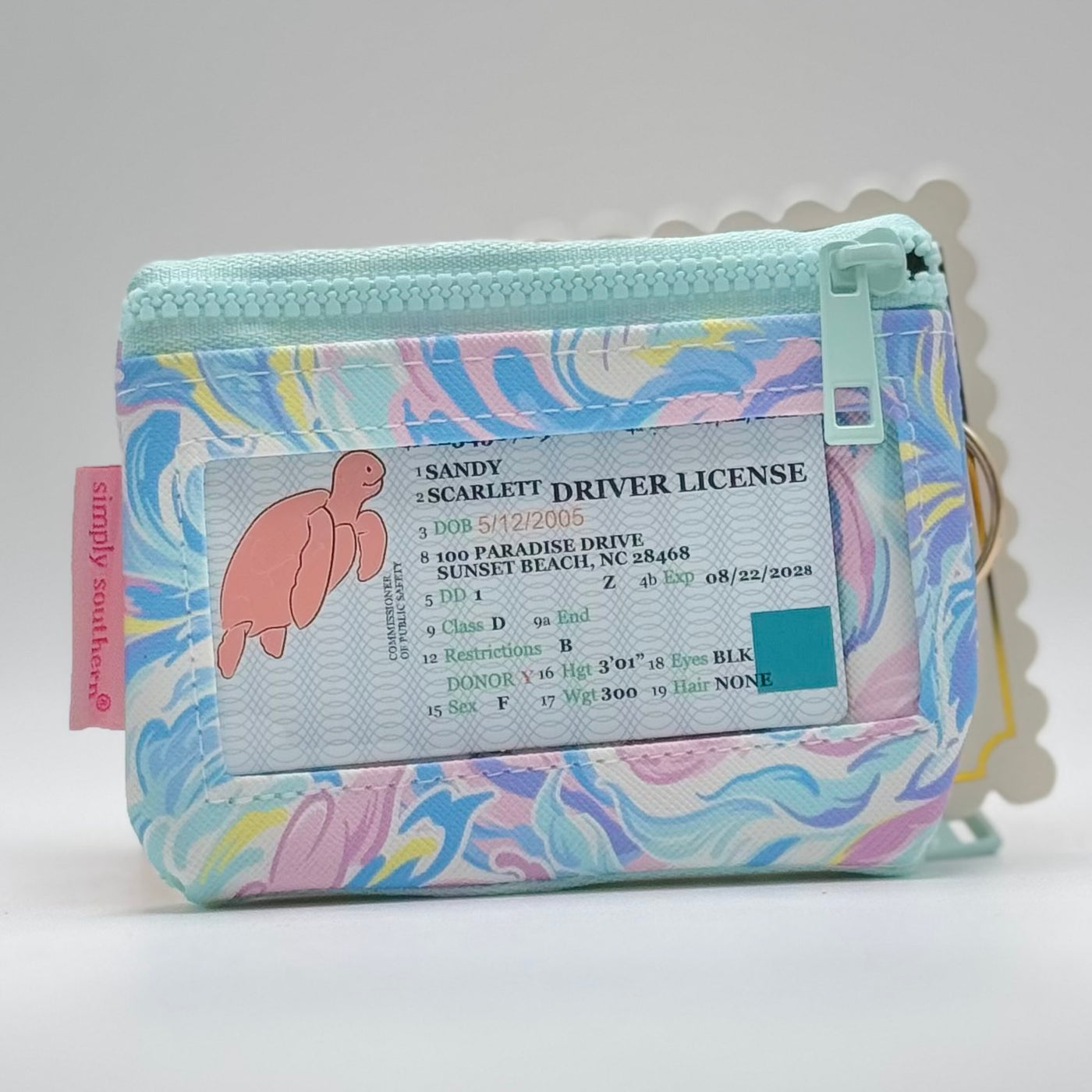 Purses & Wallets By Simply Southern - Key Ring ID Wallet - Watercolor