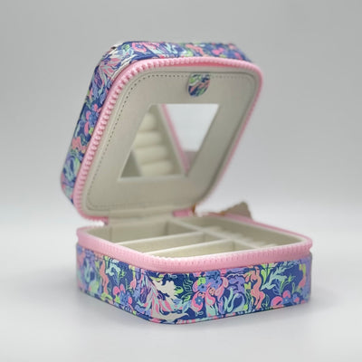 On The Go Girl Gear By Simply Southern - Jewelry Case / Watercolor Flower