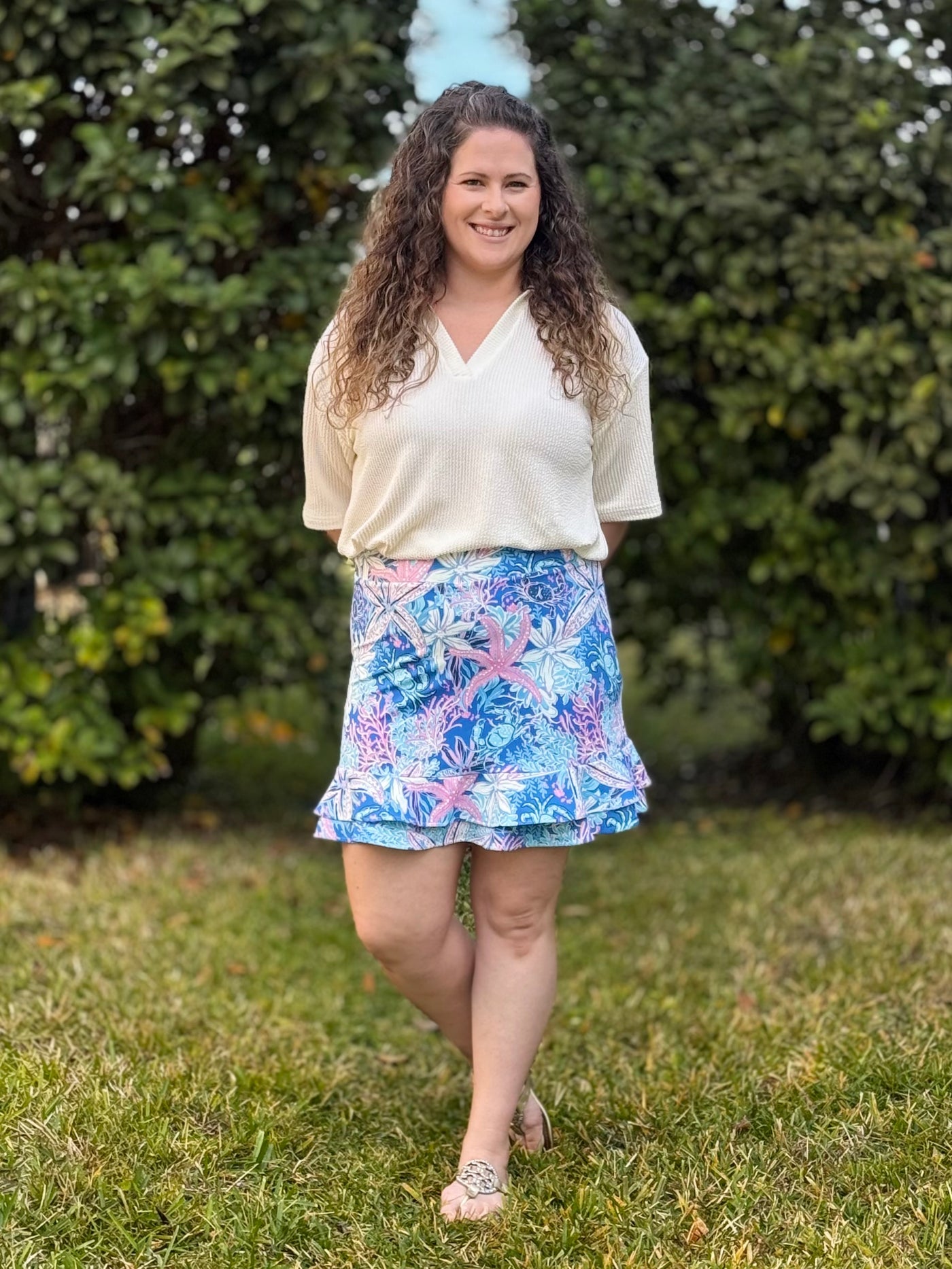 The Clara Skort By Simply Southern - Reef