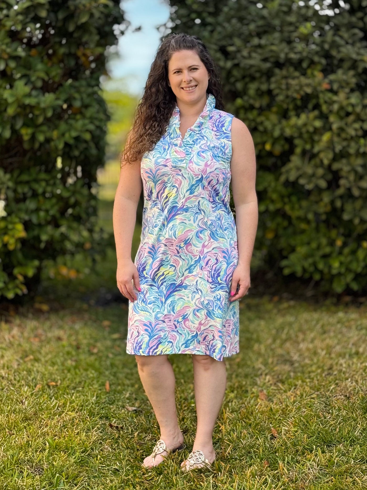 The Julia Dress By Simply Southern - Watercolor