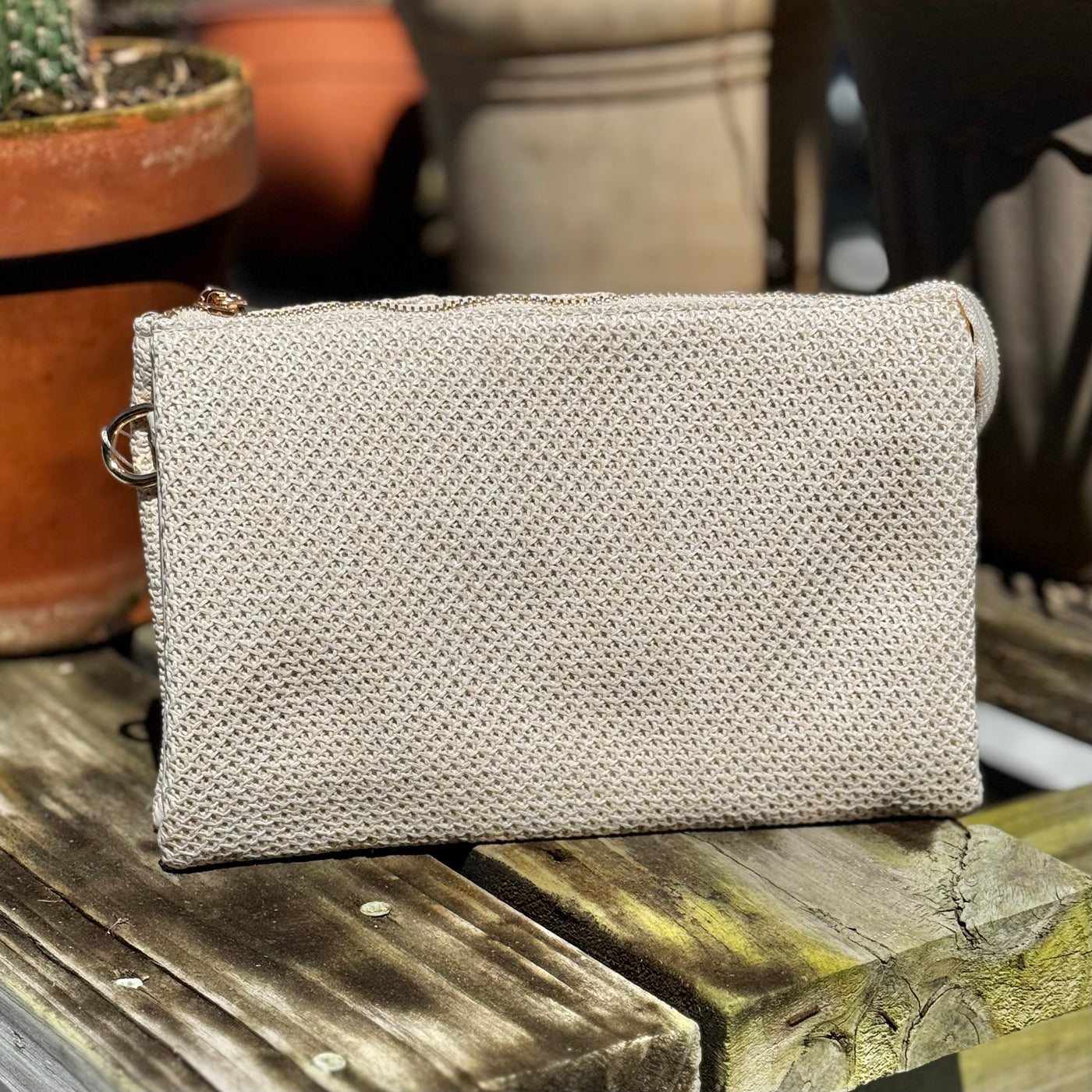 The Izzy Bag - Woven Off White