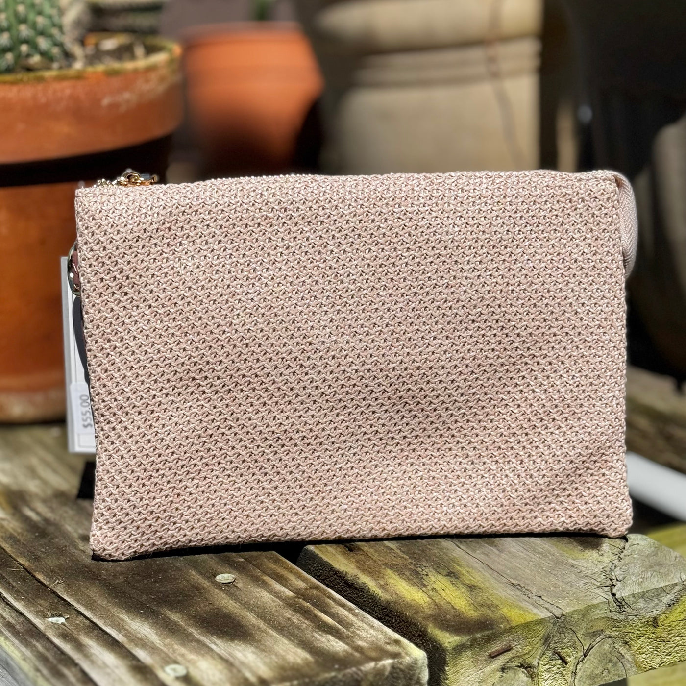 The Izzy Bag - Woven Mauve