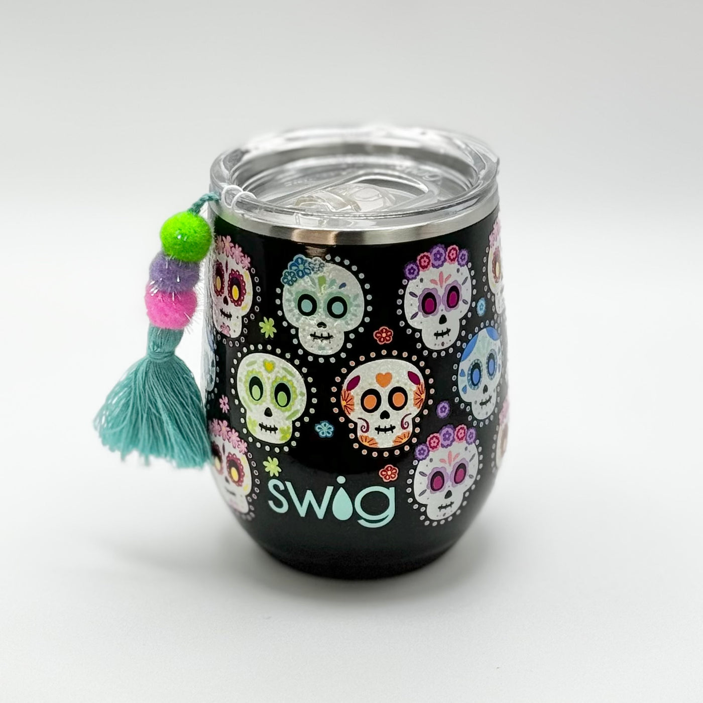 Swig Life Halloween Collection - Sugar Skulls Stemless Wine Cup 12oz