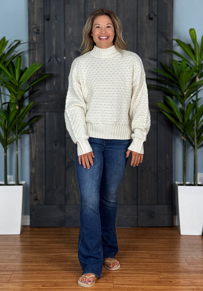 The Mentone Sweater - Cream