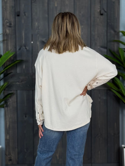 Short Stack Shacket By Simply Southern - Parchment