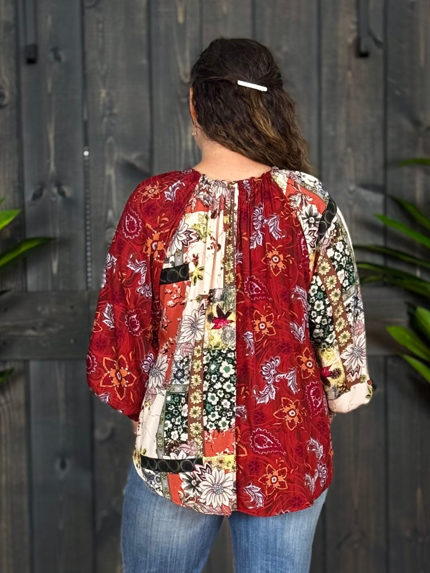 Part Of The Pattern Blouse - Marsala