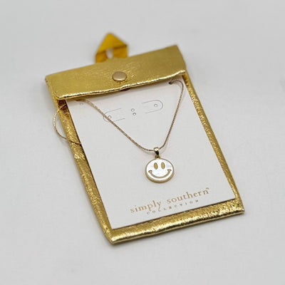 Jewelry By Simply Southern - Smile Dainty Necklace - Gold Tone