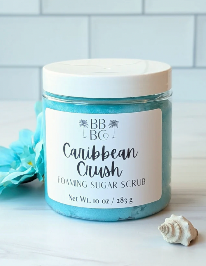 Beachy Bubbles Bath Co Foaming Sugar Scrub