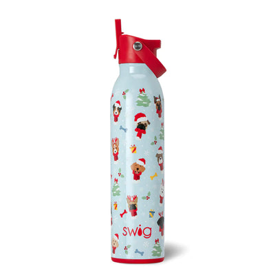 Swig Life Holiday Collection - Santa Paws Flip & Slip Water Bottle 20OZ