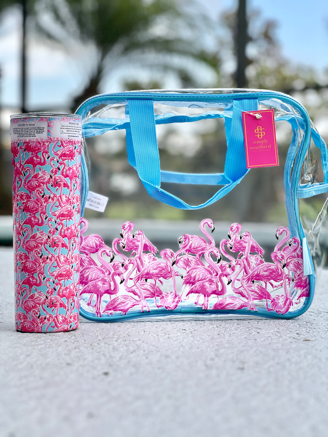 Simply store Southern Flamingo Tote