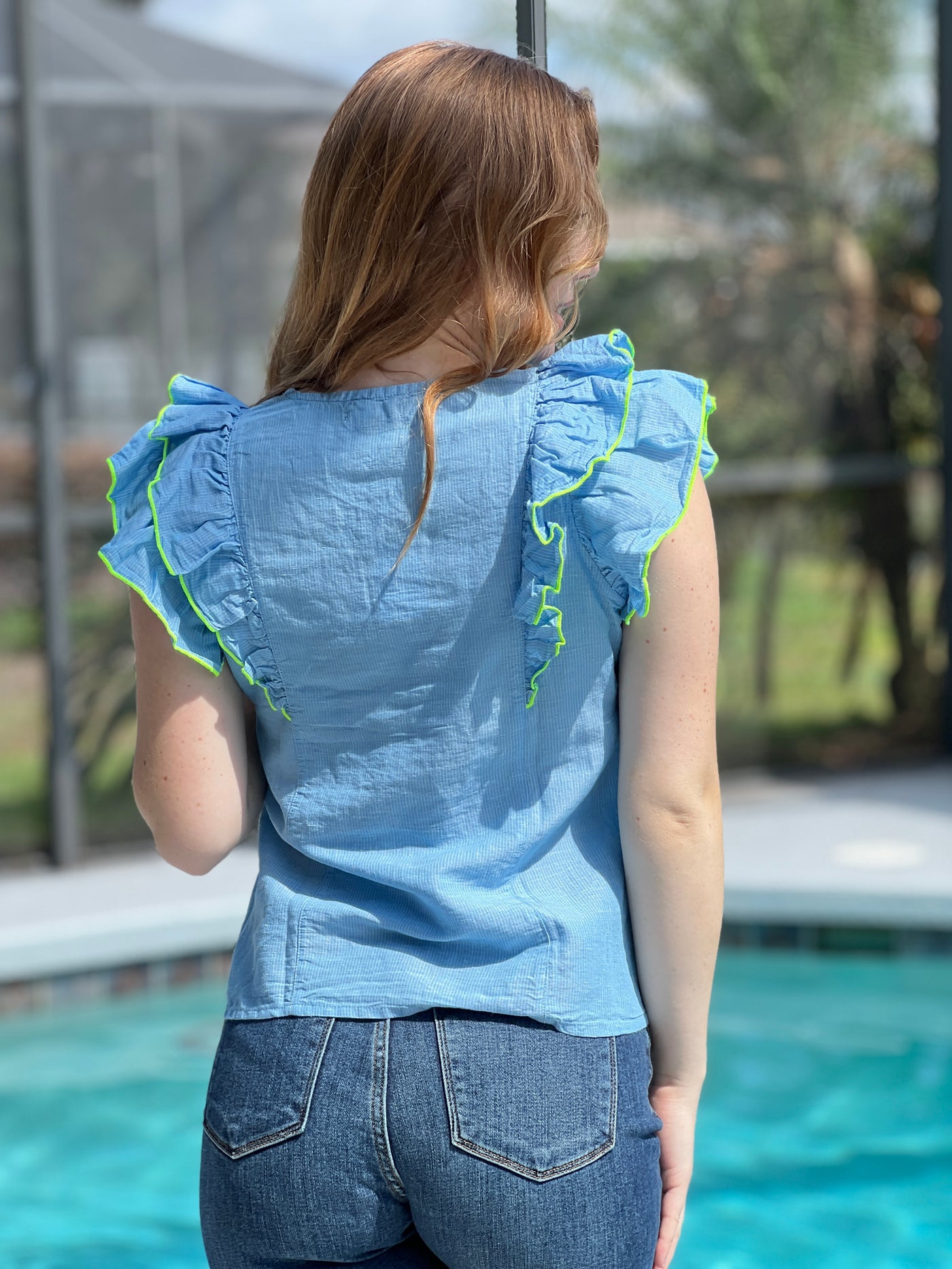 The Alexa Popover Top In Ticking By Hatley