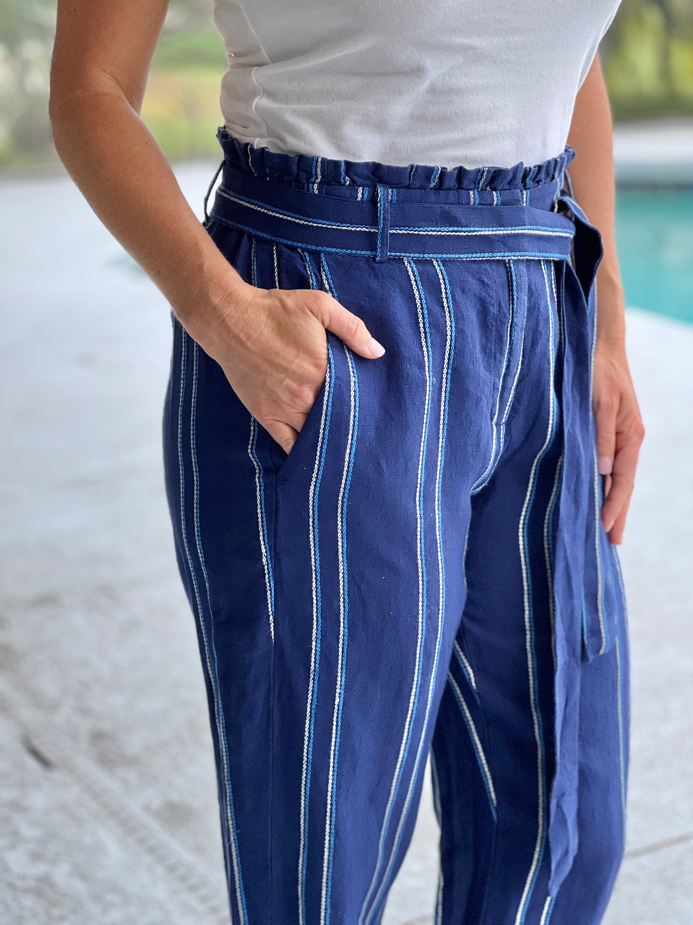 The Paper Bag Pants in Beach Stripes by Hatley