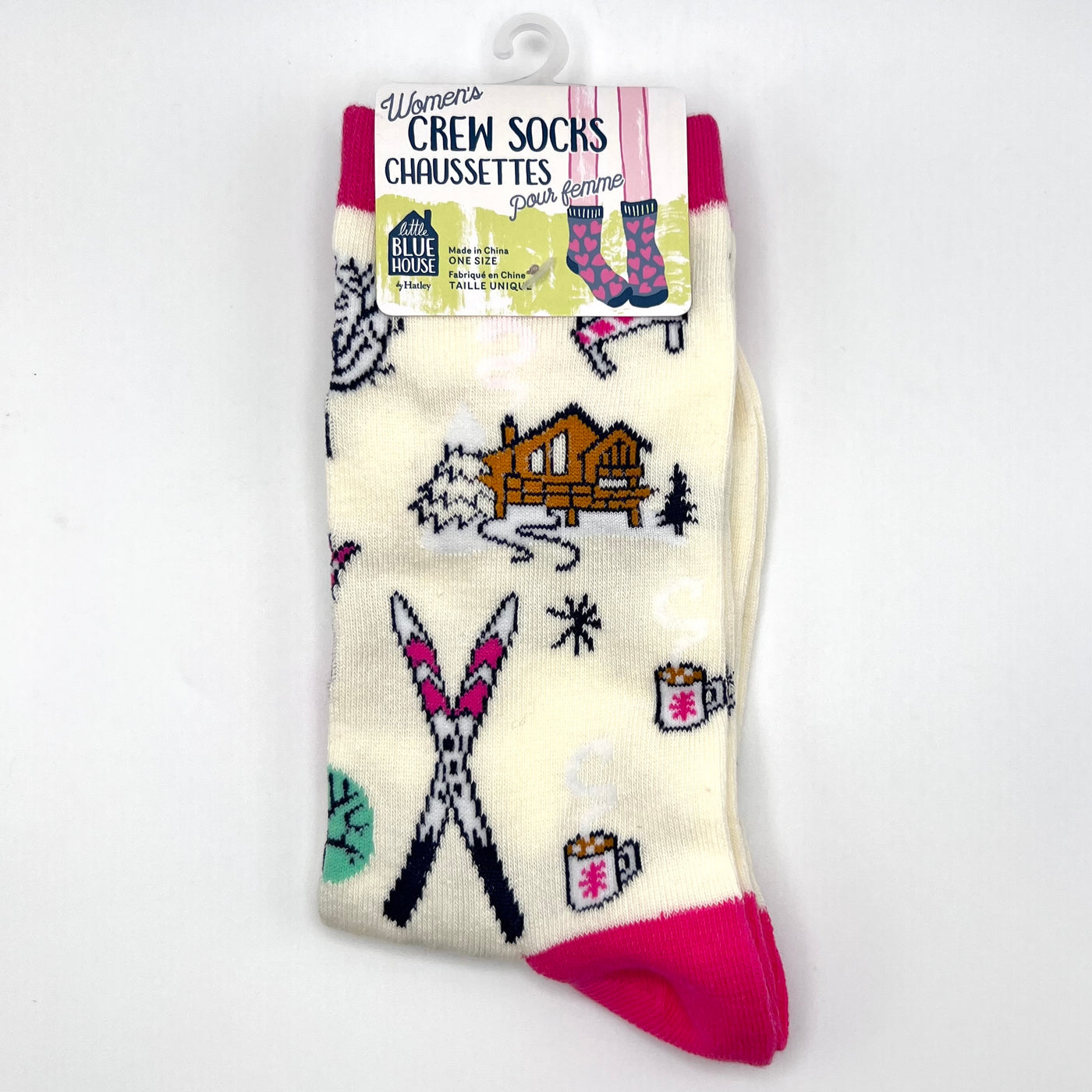 Holiday Crew Socks - Women's - Vintage Ski