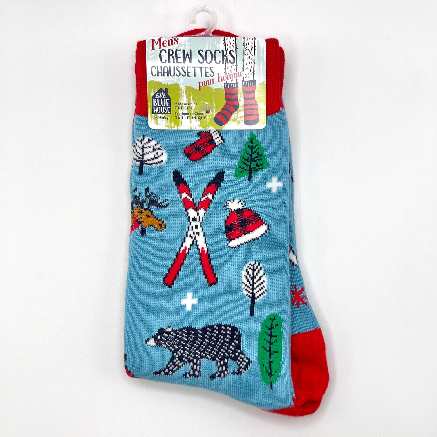 Holiday Crew Socks - Men's - Vintage Ski