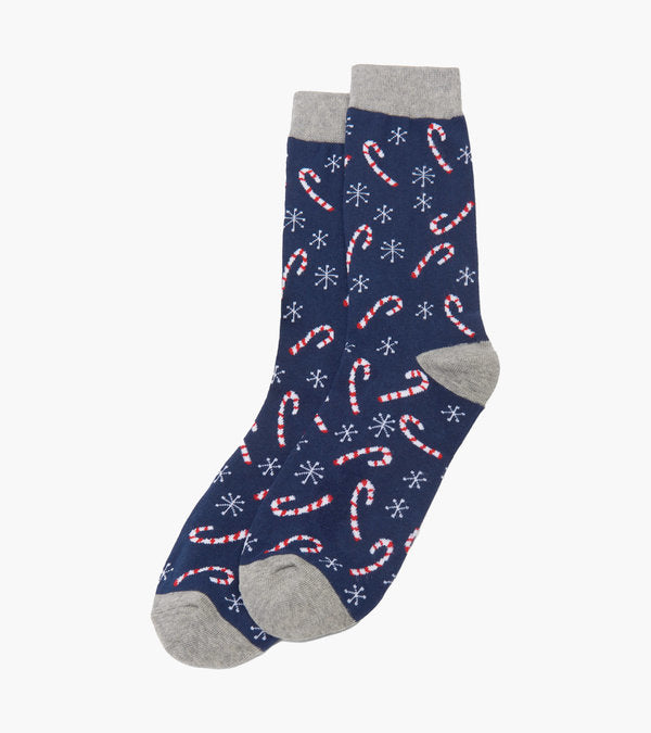 Holiday Crew Socks - Men's - Candy Canes