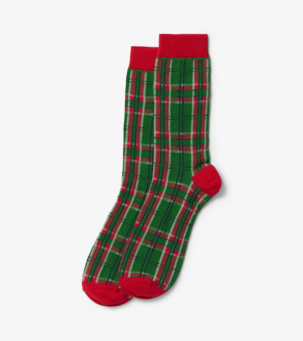 Holiday Crew Socks - Men's - Country Christmas Plaid