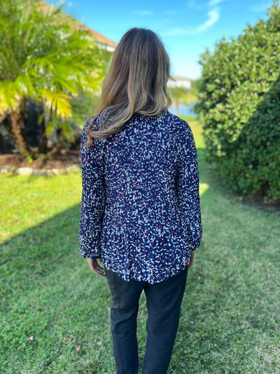 Knife Pleat Blouse in Dried Flower Tops By Hatley