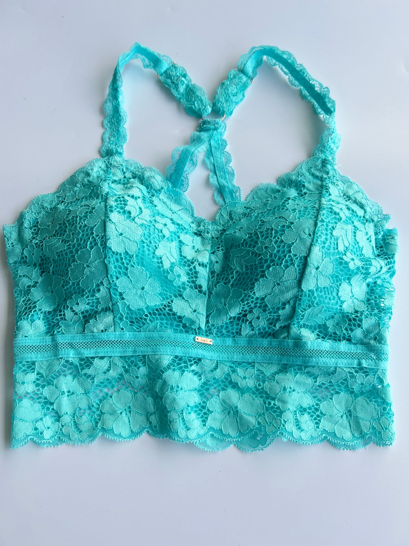 Turquoise Crochet Lace Bralette with Bra Pads – Wild Child & Rebel Soul  Boutique